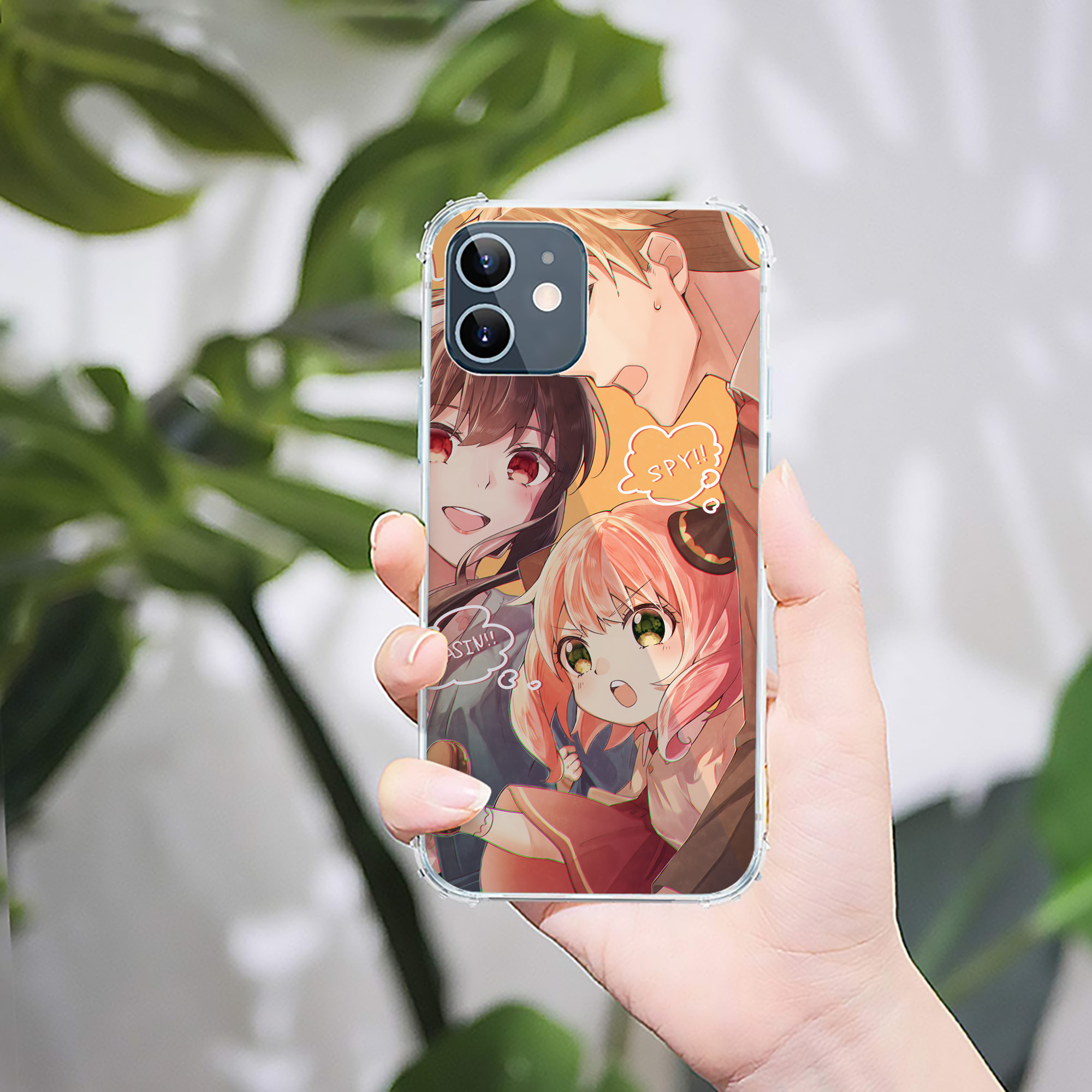 （画像用） SPY×FAMILY间谍家家酒 【iPhone 12シリーズ対応】透明スマホケース（クリアソフトケース）